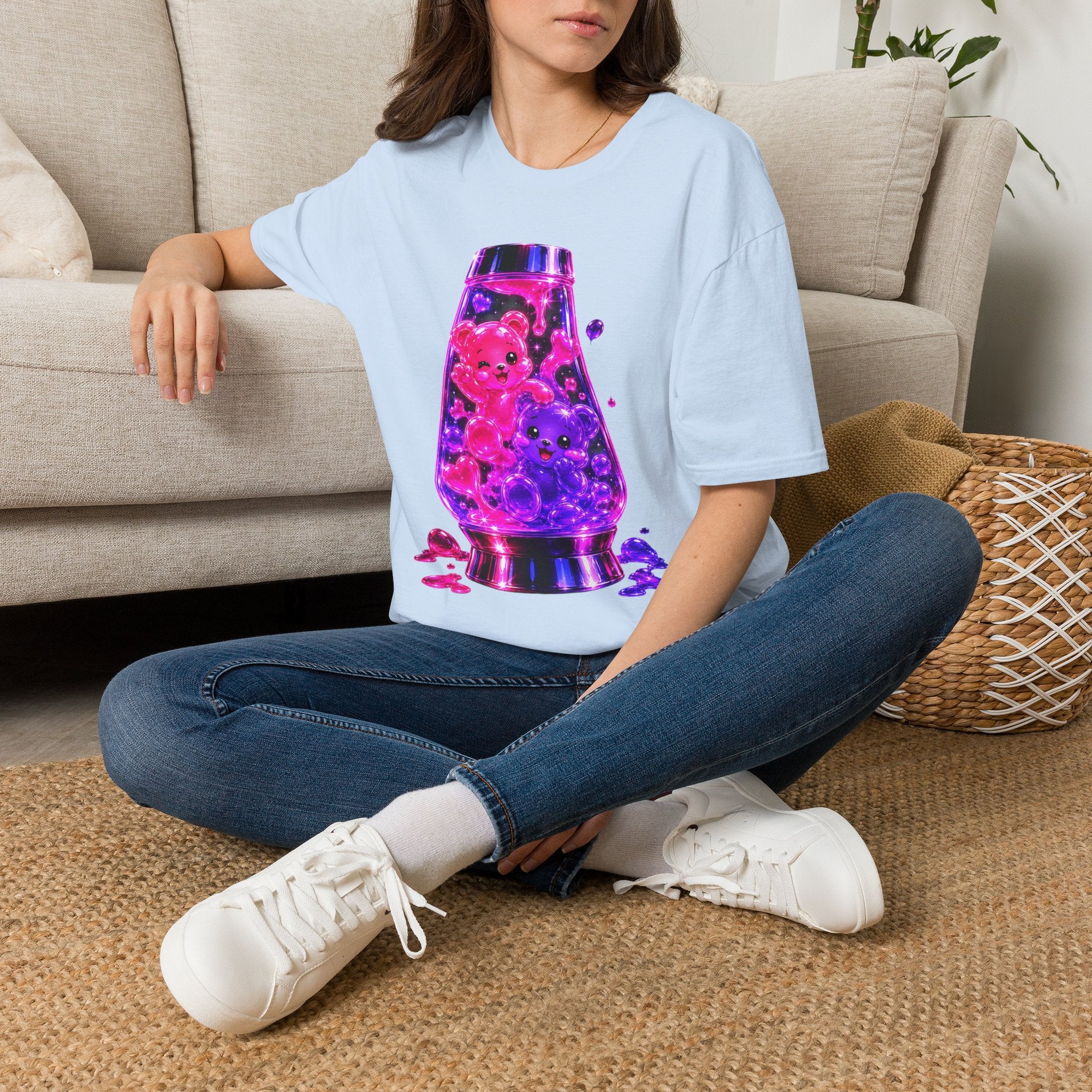 Retro Neon Special Lava Lamp, Oozy Bear Duo Gummies- Graphic Shirt