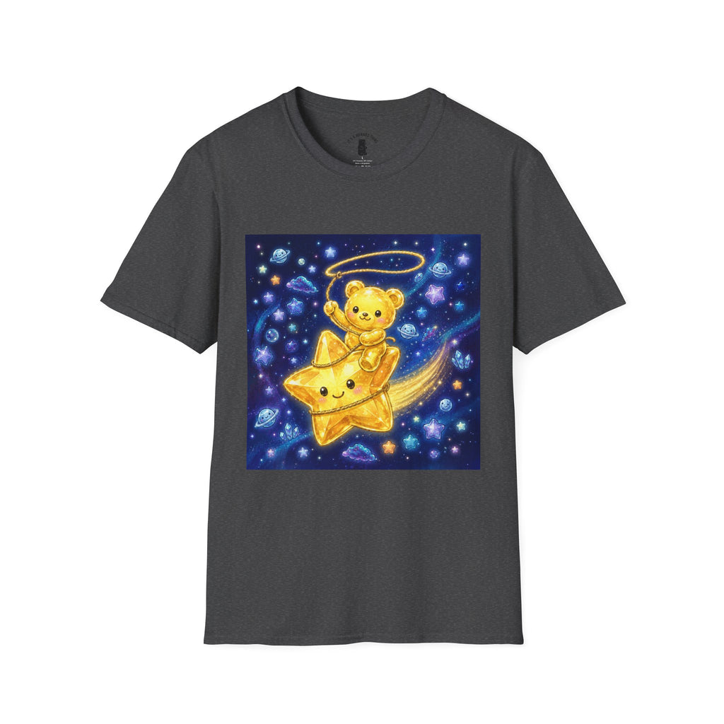 Rodeo Star, Golden Crstyal Gooey Gummy Bear- Kawaii Graphic T-Shirt