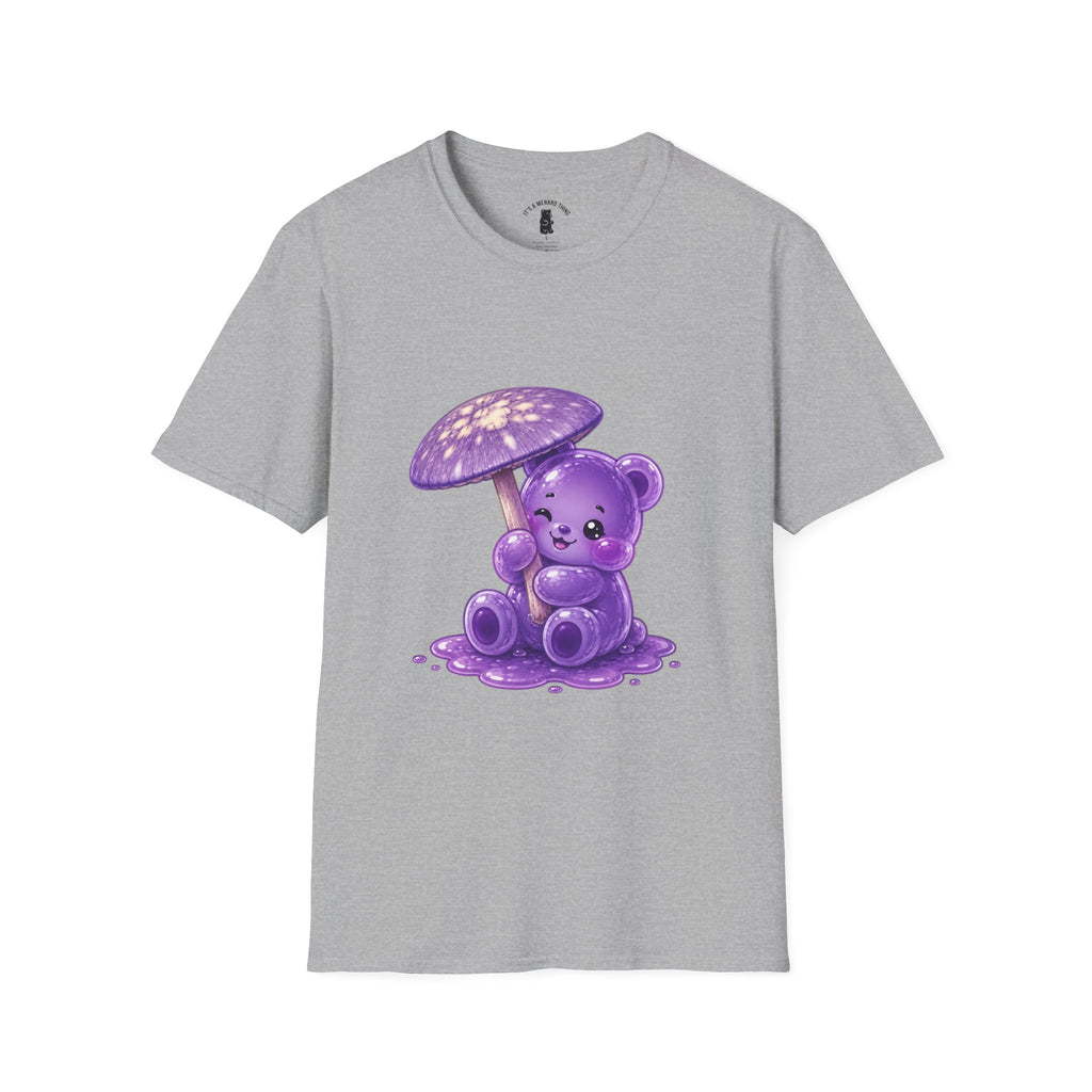 Purple Cortinarius Violaceus Mushroom Oozy Bear Special- Graphic Shirt
