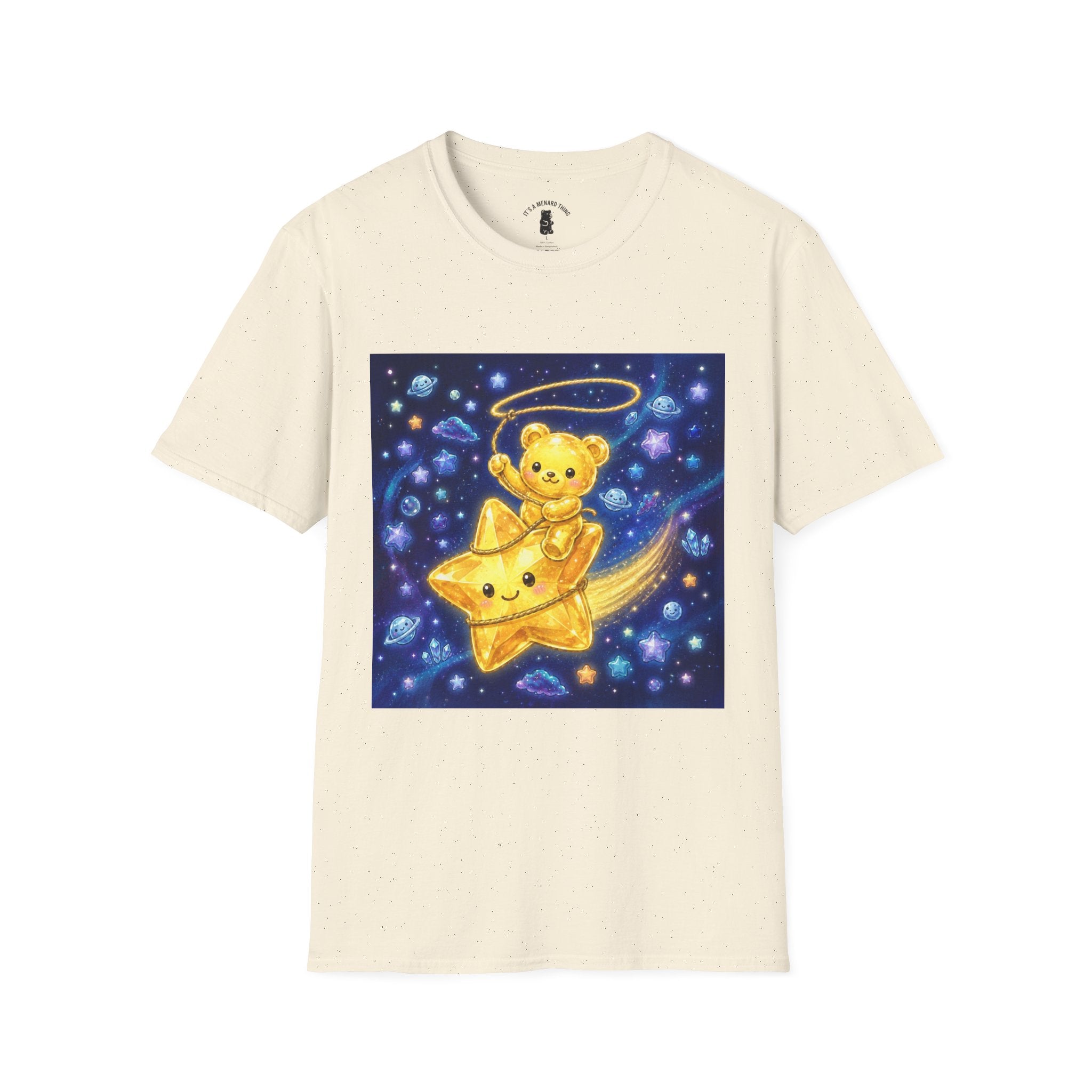 Rodeo Star, Golden Crstyal Gooey Gummy Bear- Kawaii Graphic T-Shirt