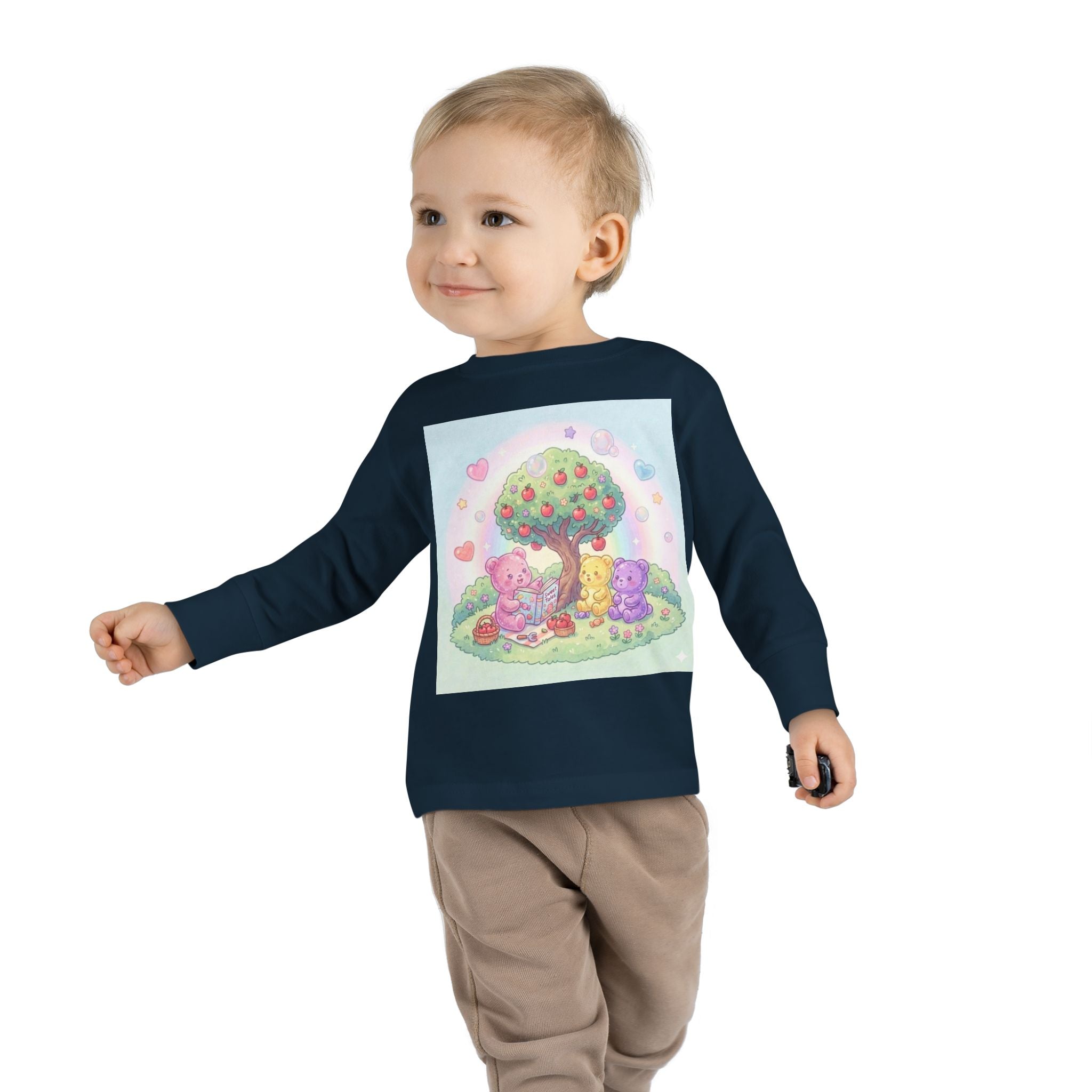 Reading Stories Under the Apple Tree, Oozy Bear Friends- Graphic Long Sleeve Shirt