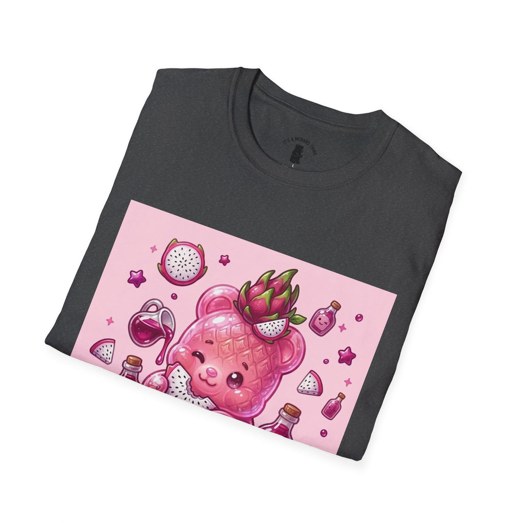 Exotic Pink Dragon Fruit Gooey Gummy Bear  — Adorable Graphic T-Shirt