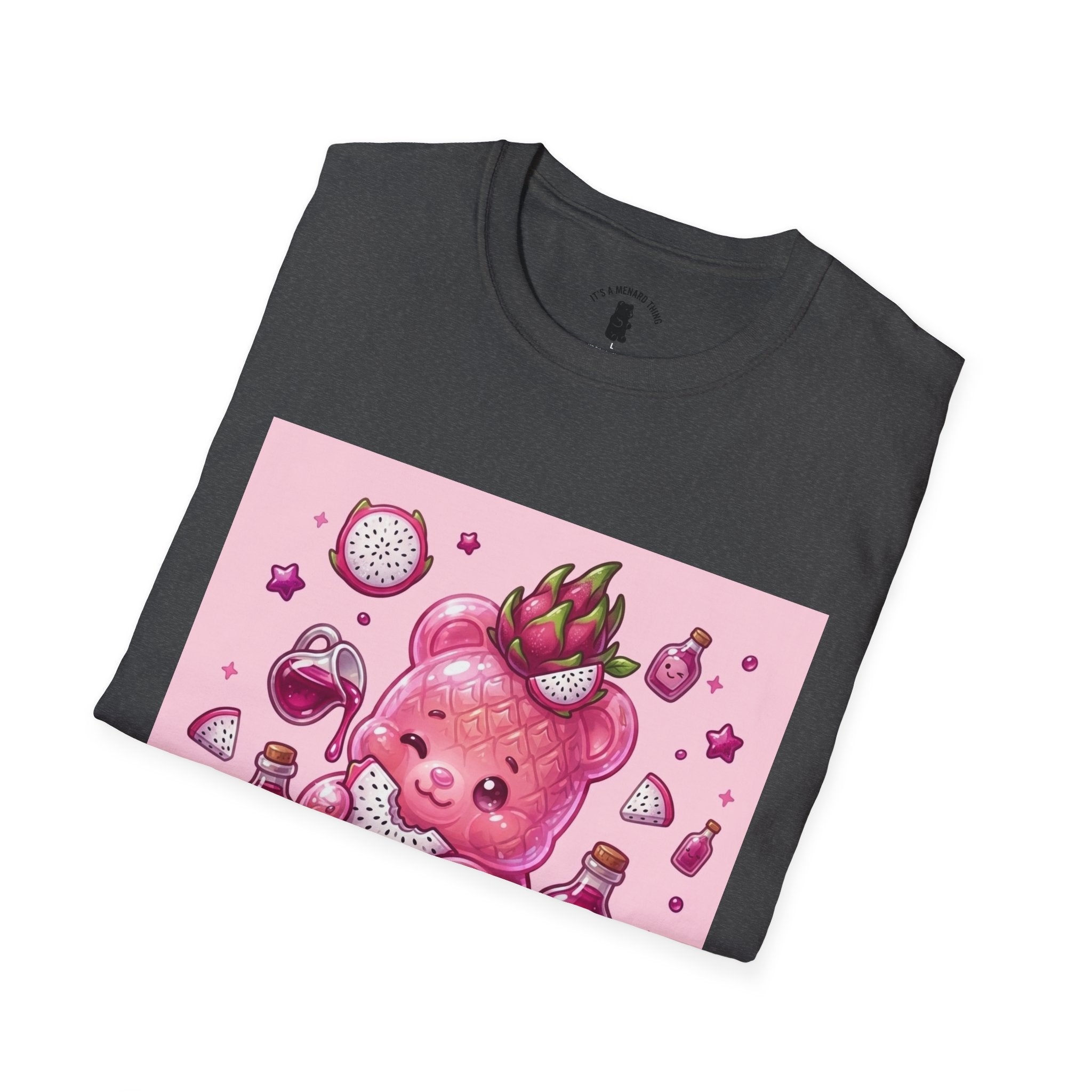 Exotic Pink Dragon Fruit Gooey Gummy Bear  — Adorable Graphic T-Shirt