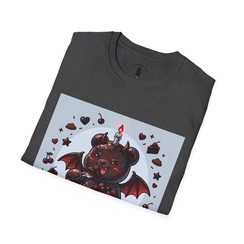 Devils food Cake Demon, Gooey Fudge Gummy Bear — Kawaii Graphic Tee