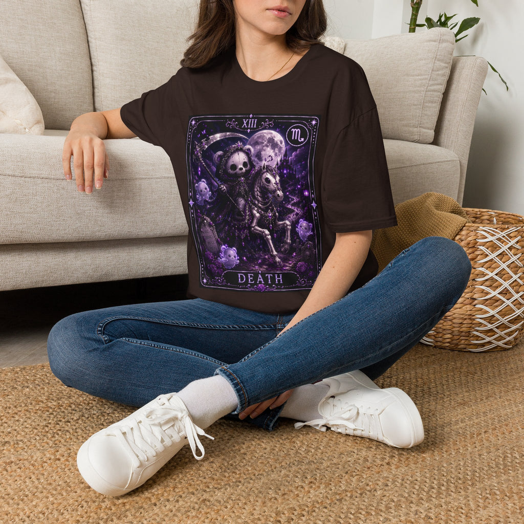 Death Tarot Gothic Skeleton Oozy Bear Special Addition- Graphic Shirt