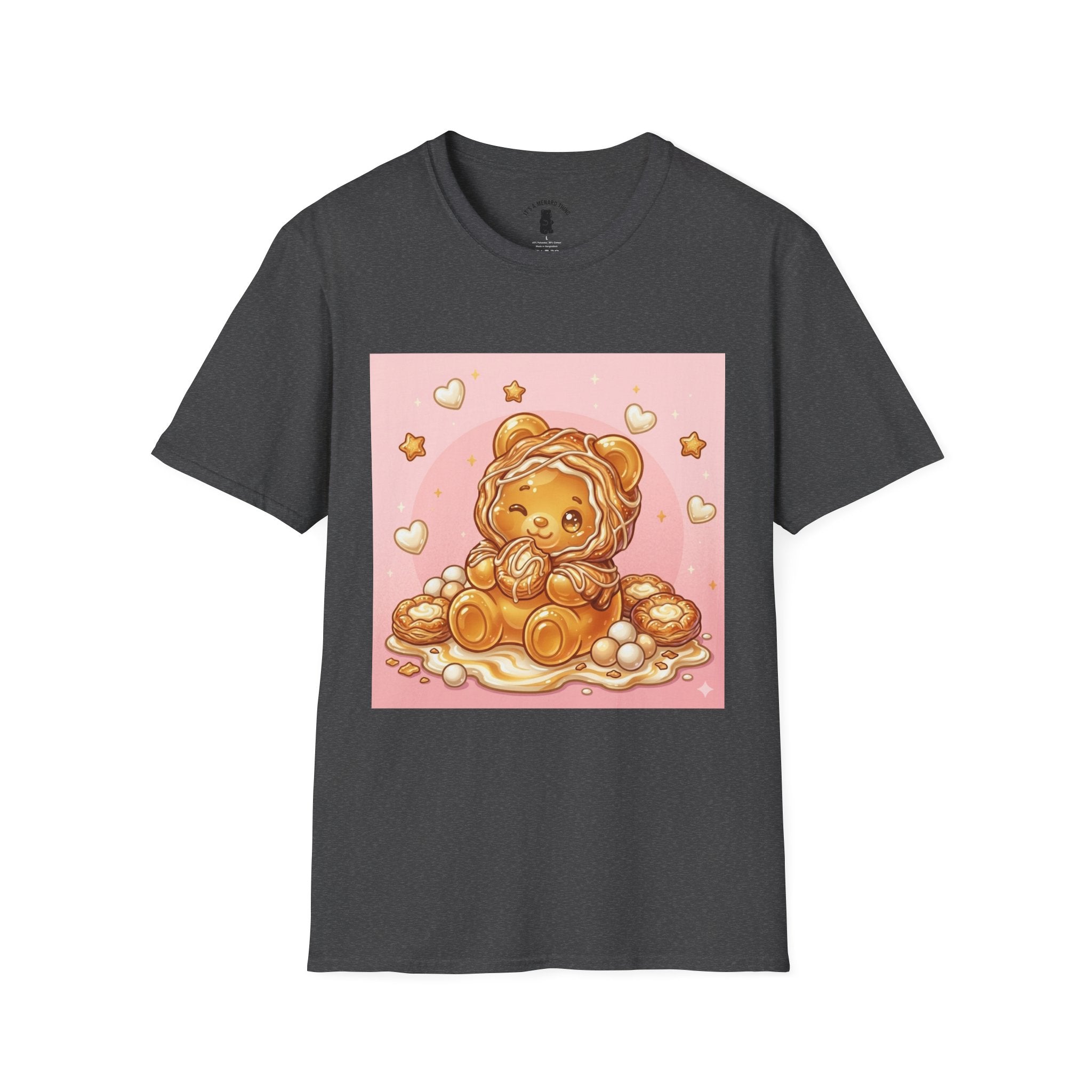 Cute Cheese Danish Gooey Gummy Bear — Kawaii Graphic T-Shirt