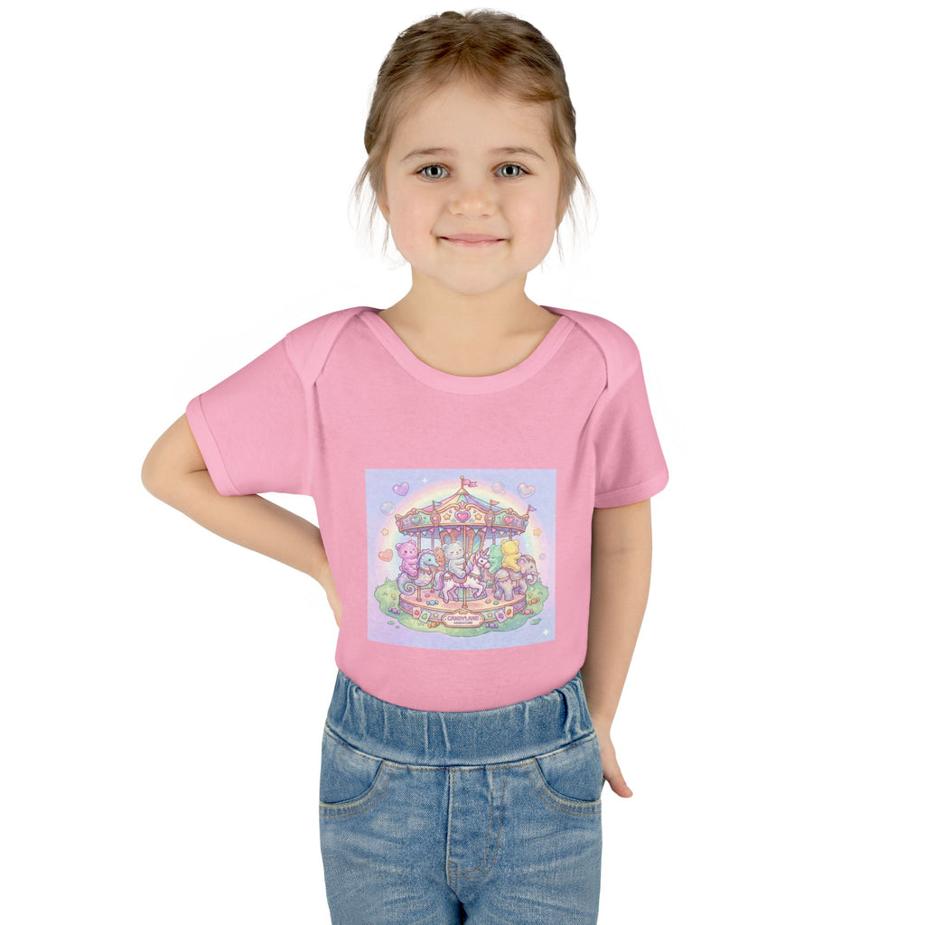 Gooey Gummies Carousel: Pastel Baby Bodysuit