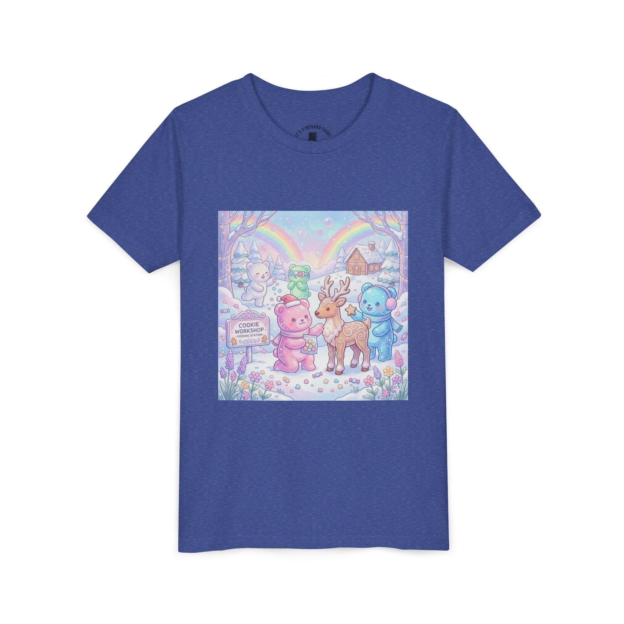 Gooey Gummies Feed Reindeer Graphic Youth Shirt