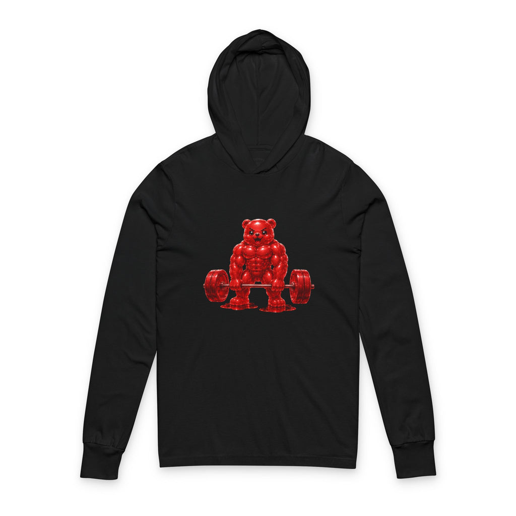 Weightlifting, Crimson Oozy Buff Bear Gummy Gym Special Addition- Adult Graphic Sweatshirt