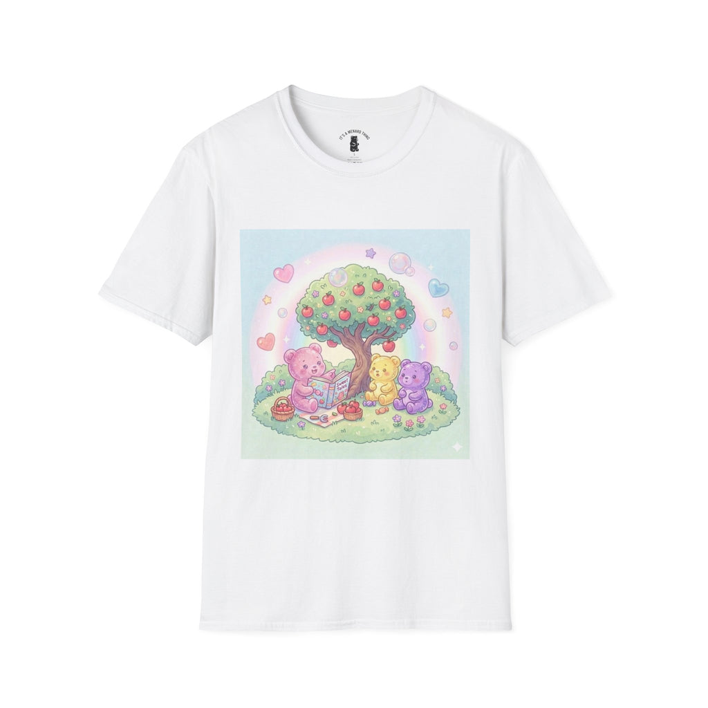 Story time with Friends, Gooey Gummy Bears— Kawaii Graphic T-Shirt
