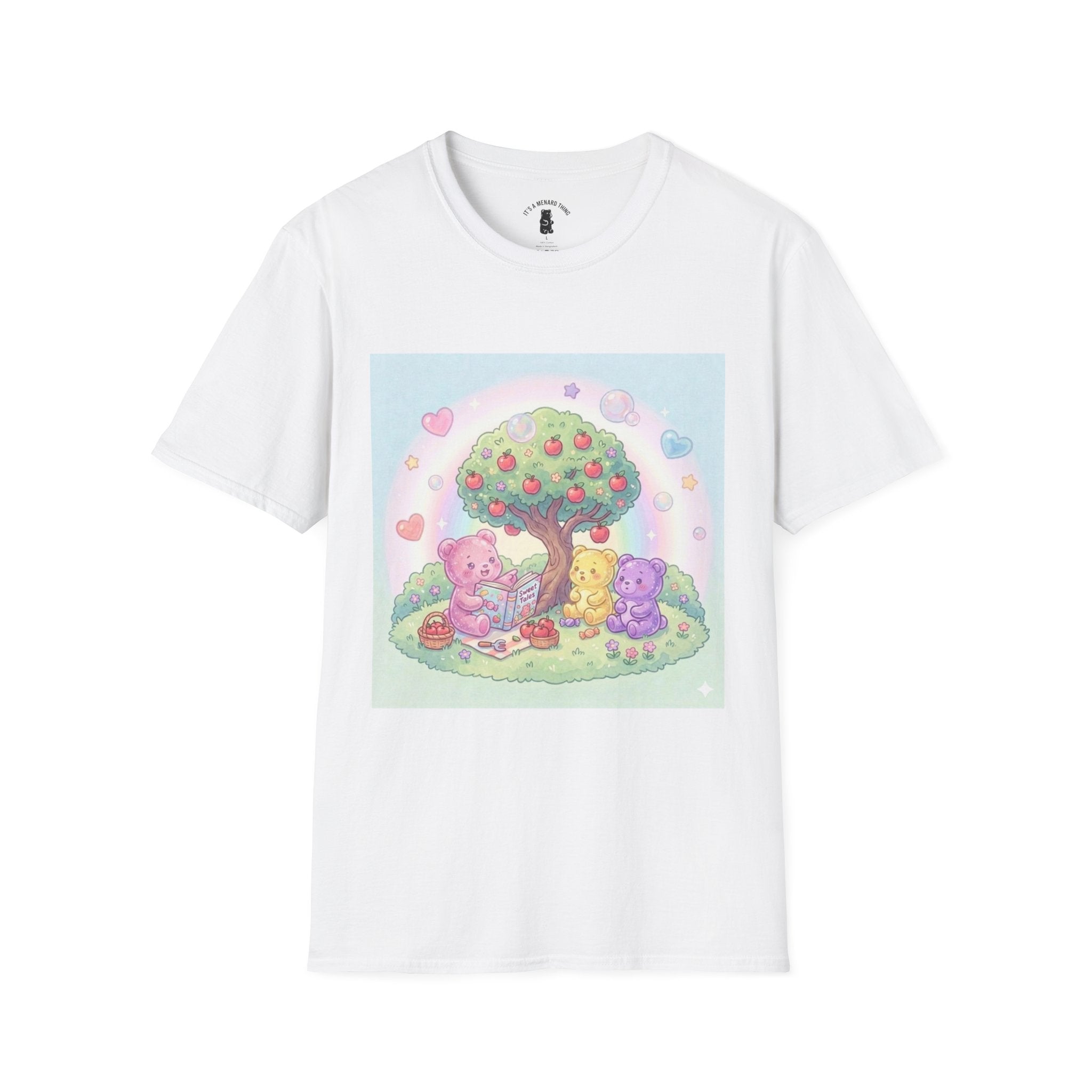 Story time with Friends, Gooey Gummy Bears— Kawaii Graphic T-Shirt