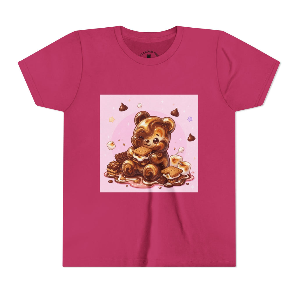 Chocolate, Marshmello S'more Gooey Fudge Gummy Bear Dessert Graphic Tee