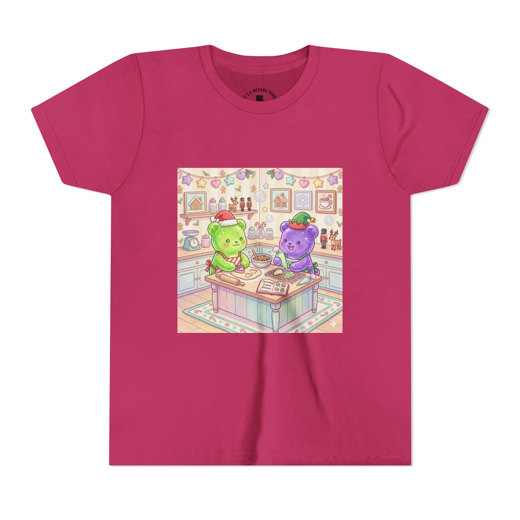 Gooey Gummies making Holiday Cookies T‑Shirt — Cute Pastel Kitchen Baking Design