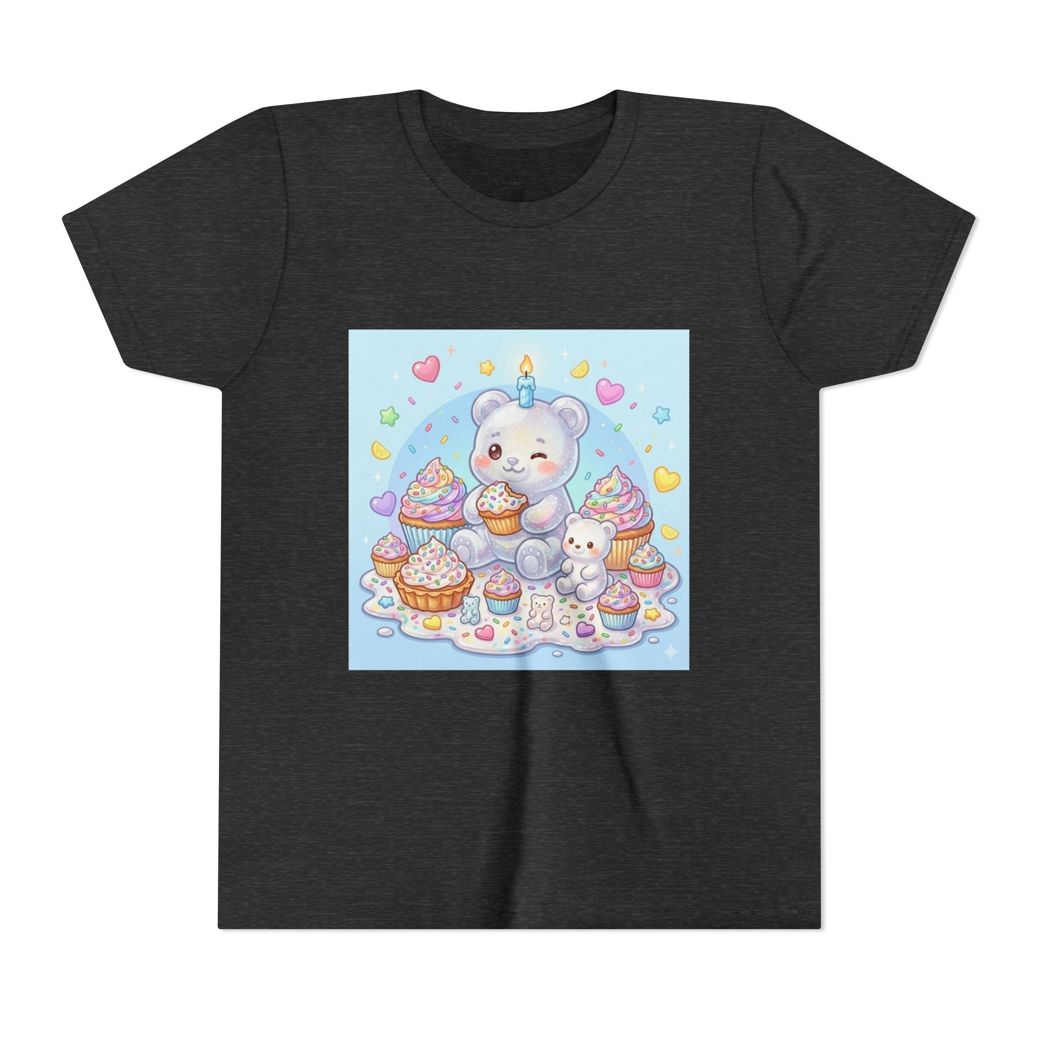 Kawaii Gooey Gummy Birthday Bears — Cute Pastel Dessert Graphic Shirt