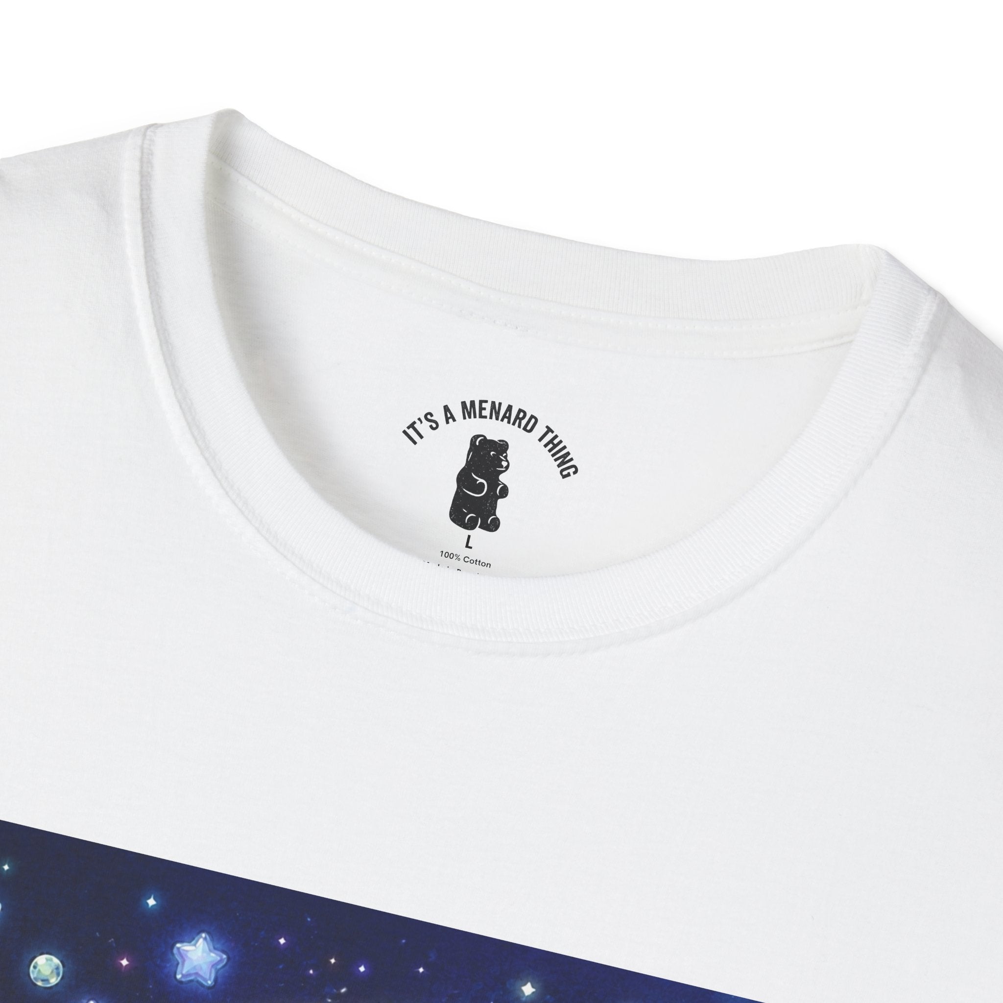 Rodeo Star, Golden Crstyal Gooey Gummy Bear- Kawaii Graphic T-Shirt