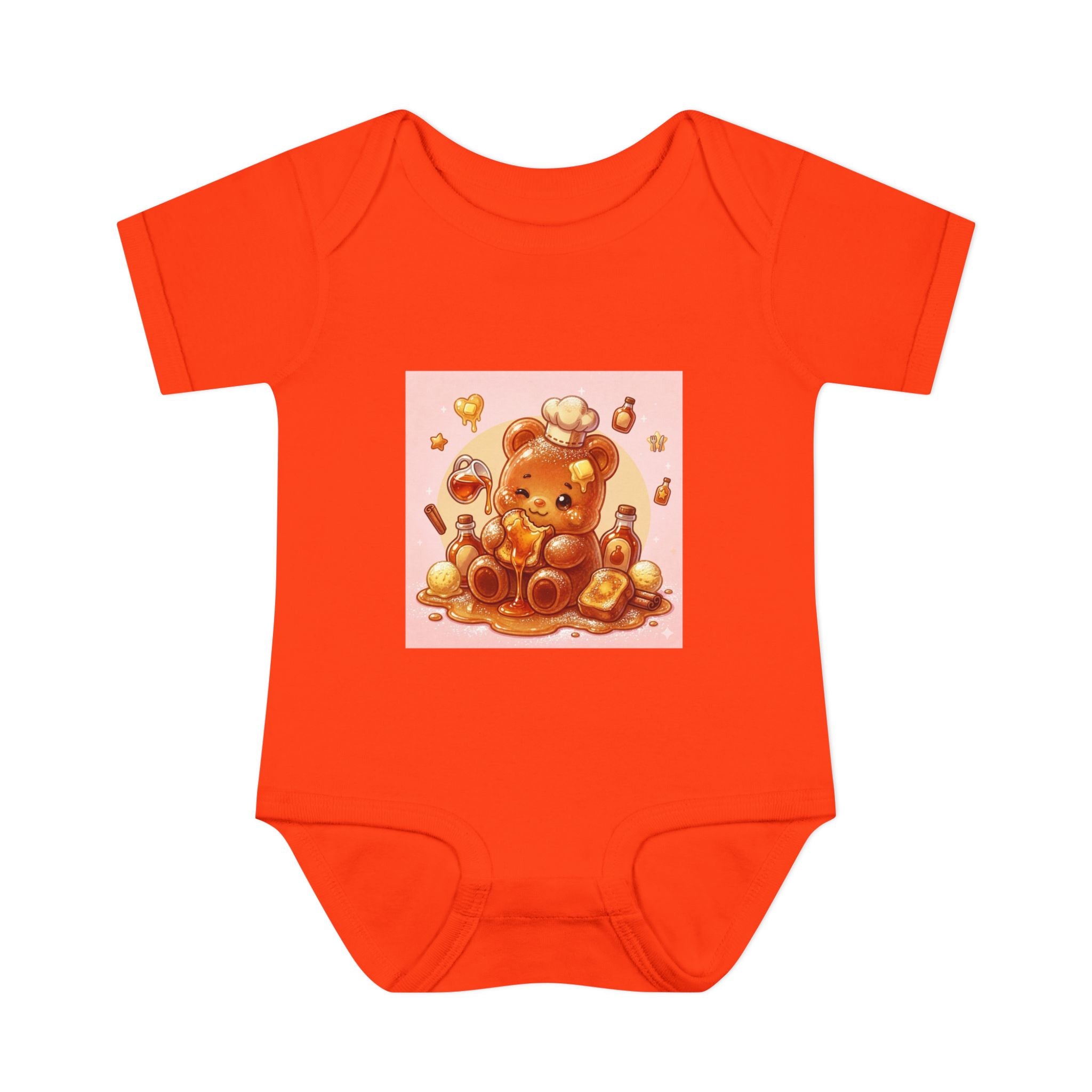 French Toast Gooey with Syrup Gummy Bear & Hearts Design