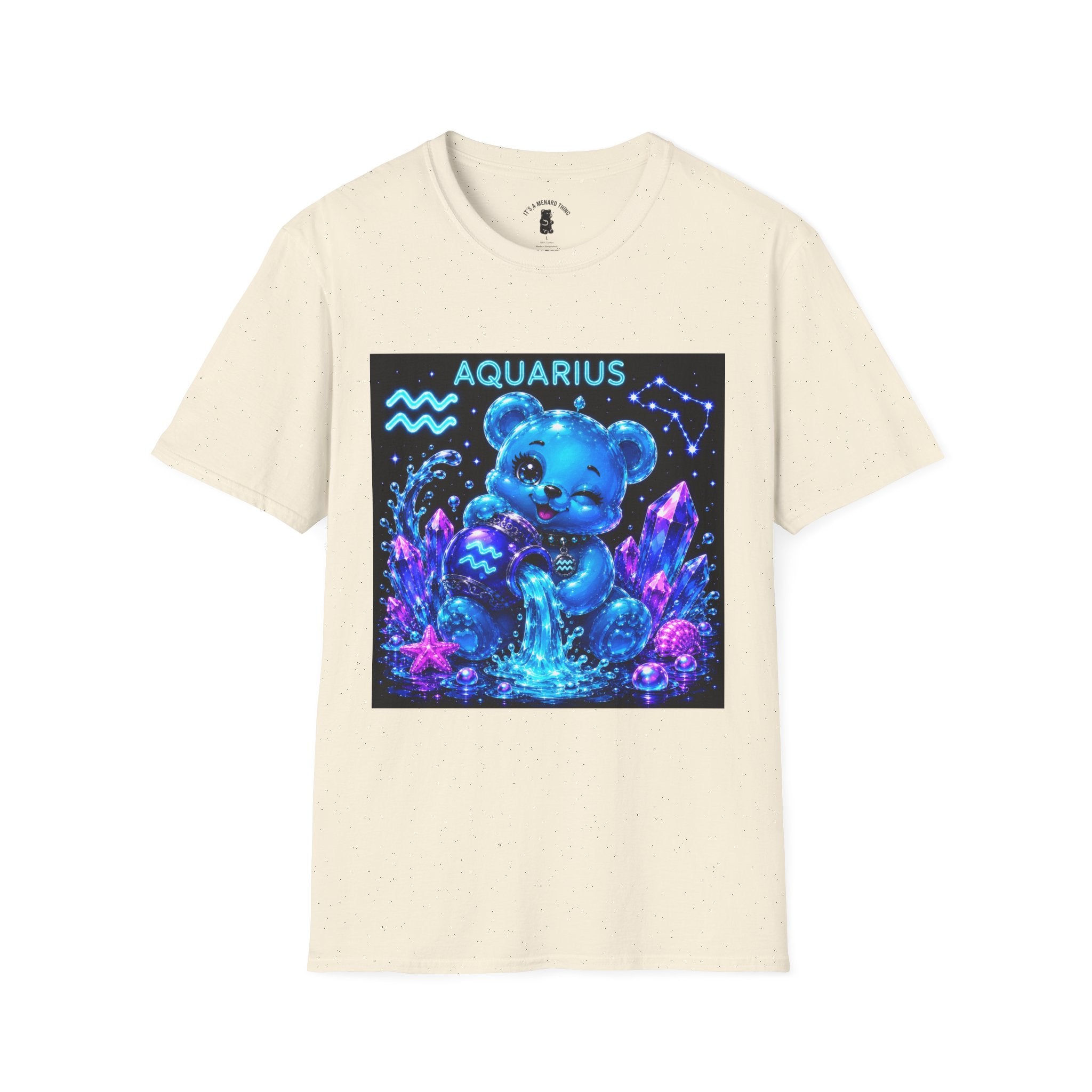 Aquarius Zodiac Astrology Oozy Bear Friend Special Addition- Graphic Shirt