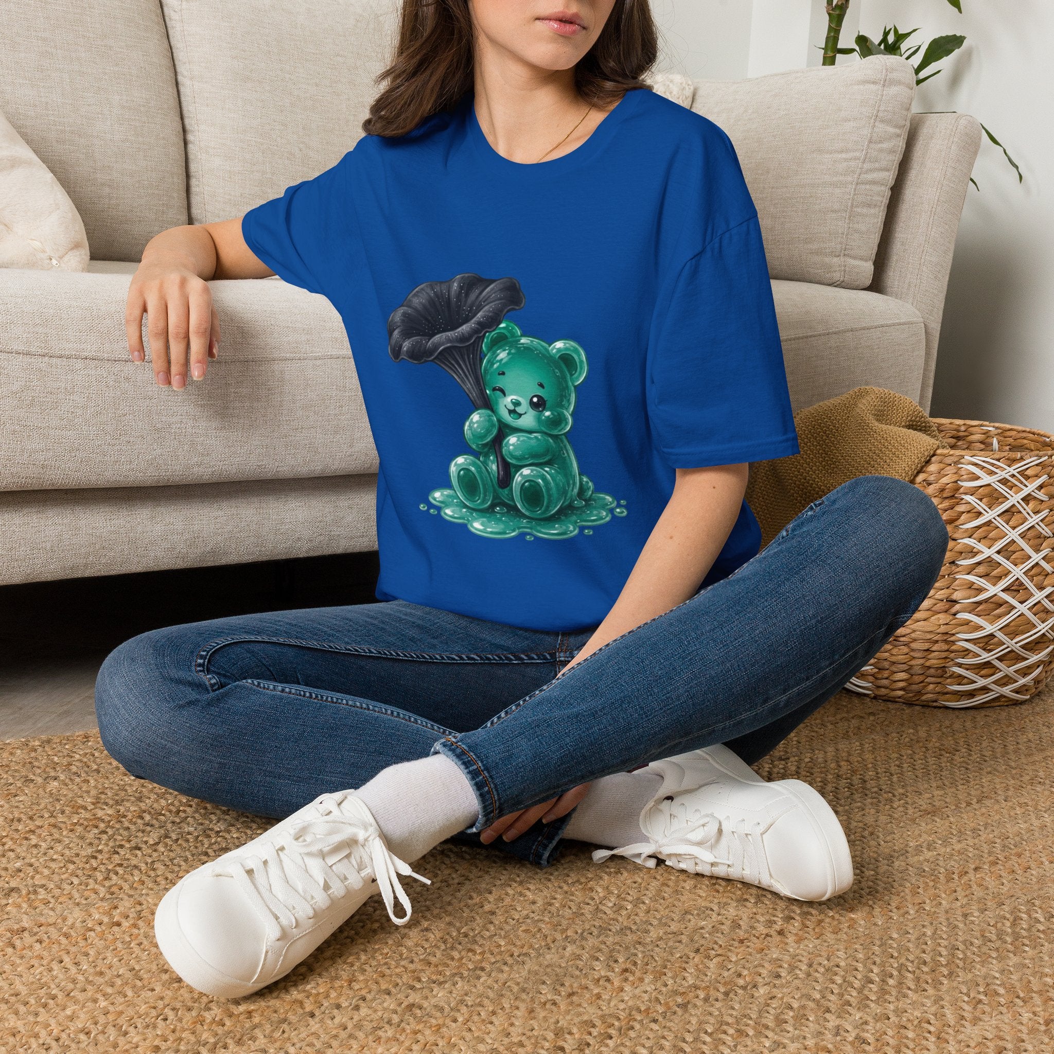 Black Trumpet Mushroom, Teal Special Oozy Bear Gummy Special- Graphic Shirt