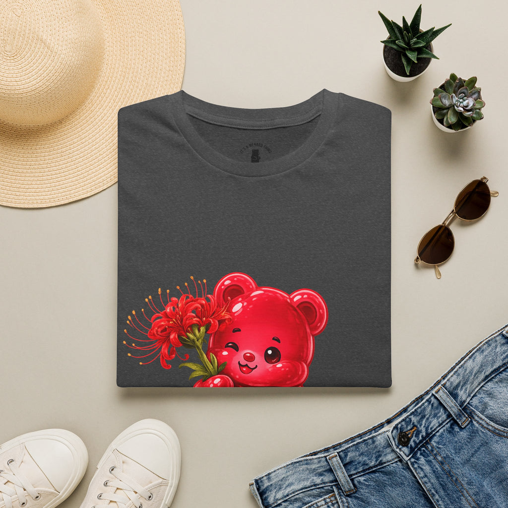 Blooming Spider Lily Special, Red Oozy Bear Gummy Friend- Graphic Shirt