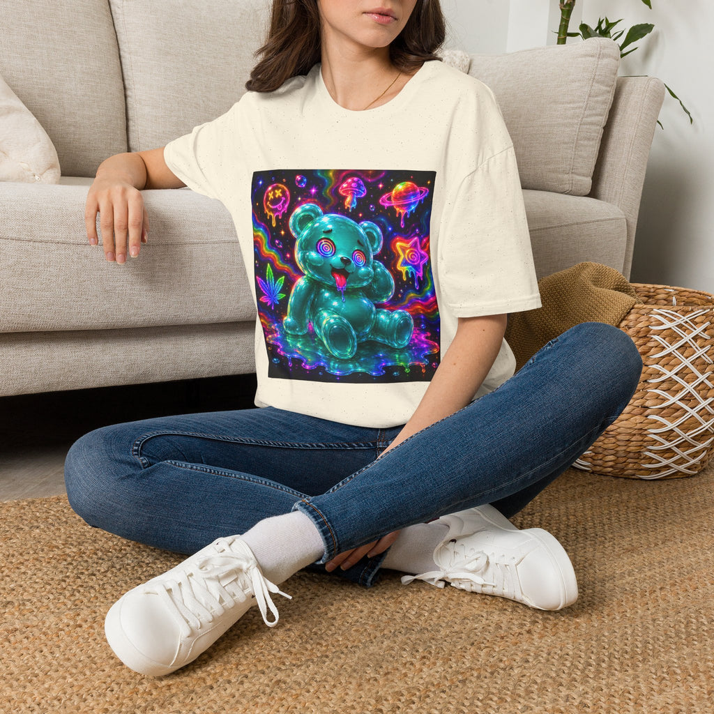 Psychedelic Neon Special Addition Oozy Bear Gummy Friend— Graphic Shirt (Adult Only)