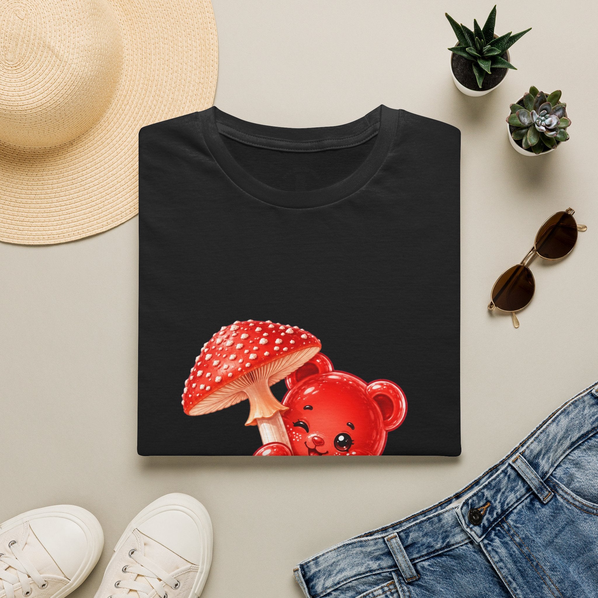 The Fly Agaric Fungi Special, Red Oozy Bear Gummy Friend- Graphic Shirt