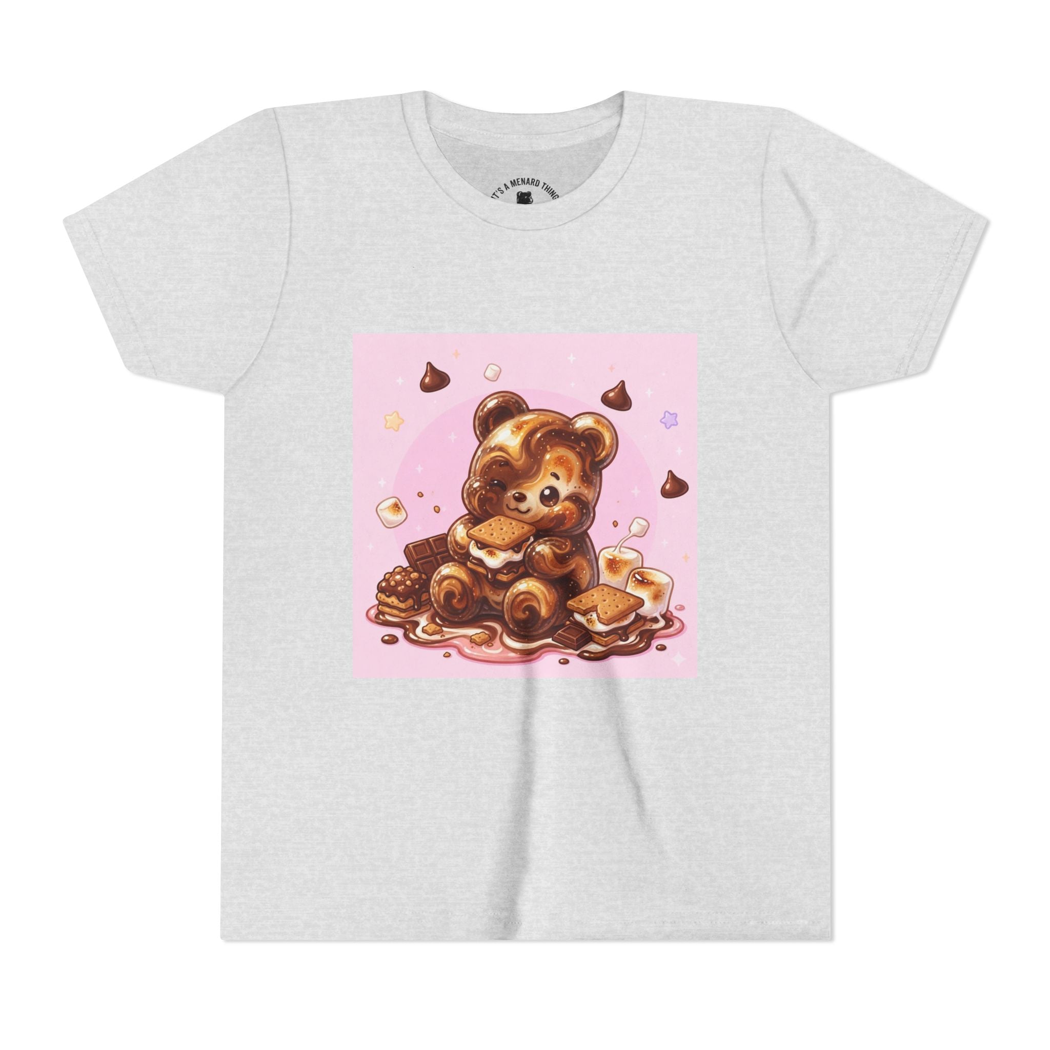 Chocolate, Marshmello S'more Gooey Fudge Gummy Bear Dessert Graphic Tee