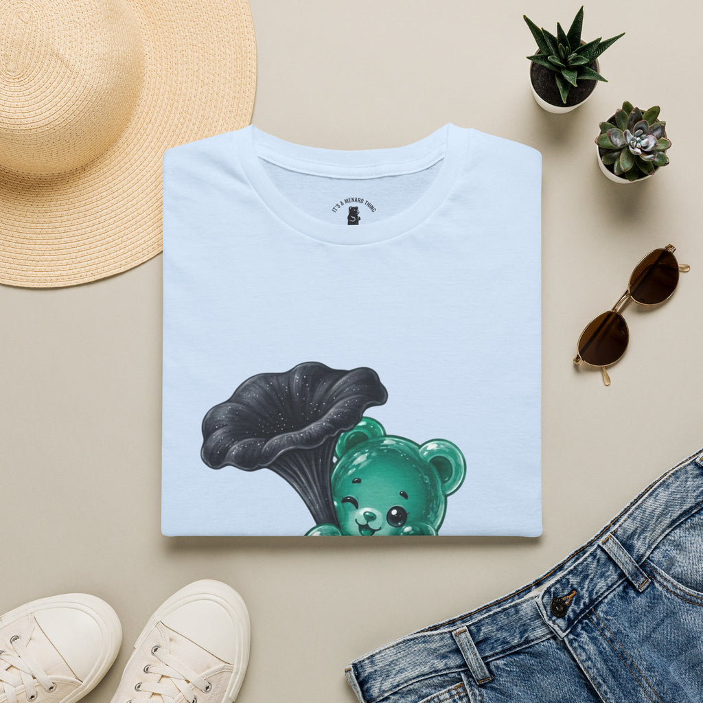 Black Trumpet Mushroom, Teal Special Oozy Bear Gummy Special- Graphic Shirt