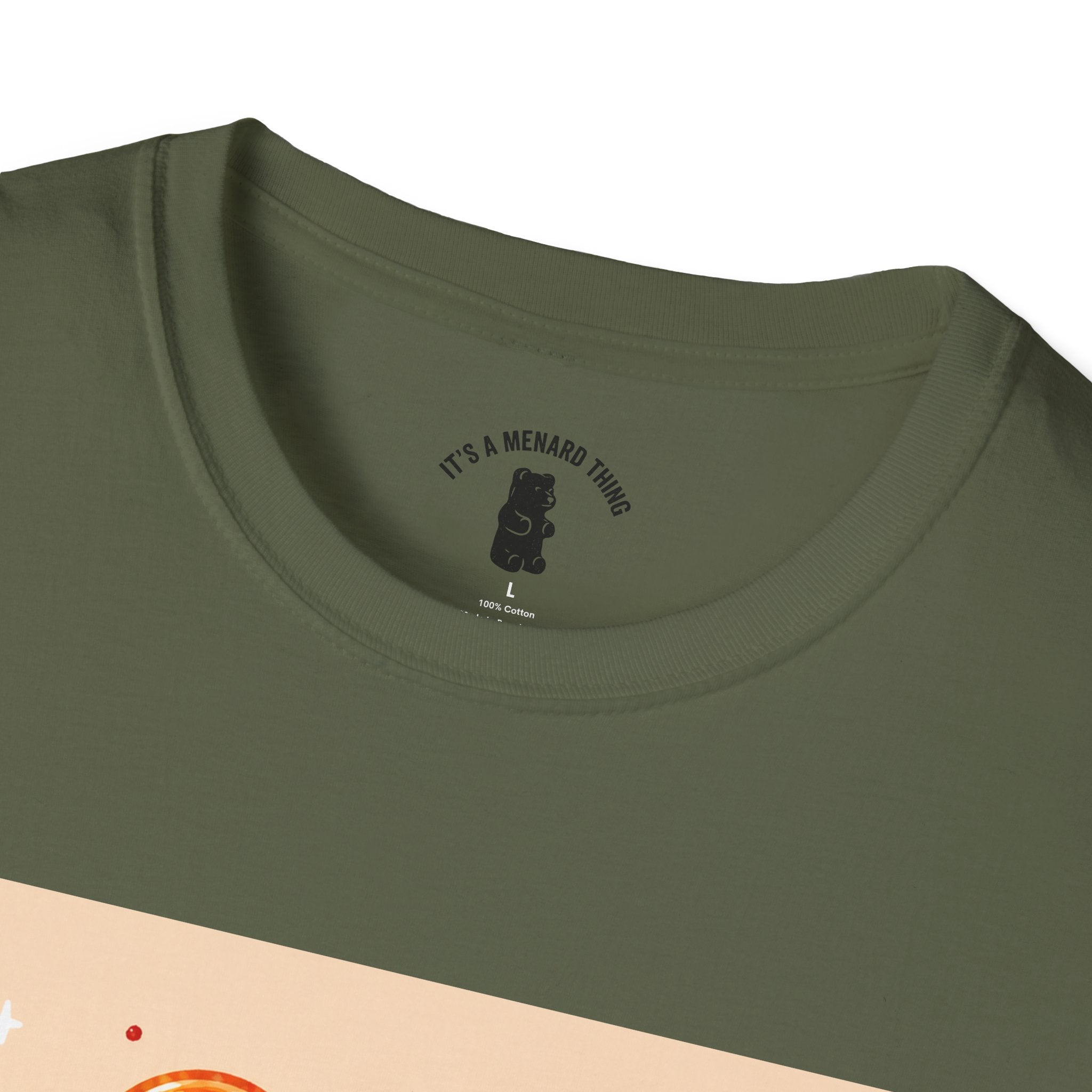 'Spicy Mood' Gooey Gummy Bear T-Shirt —Fiery Kawaii Graphic Tee