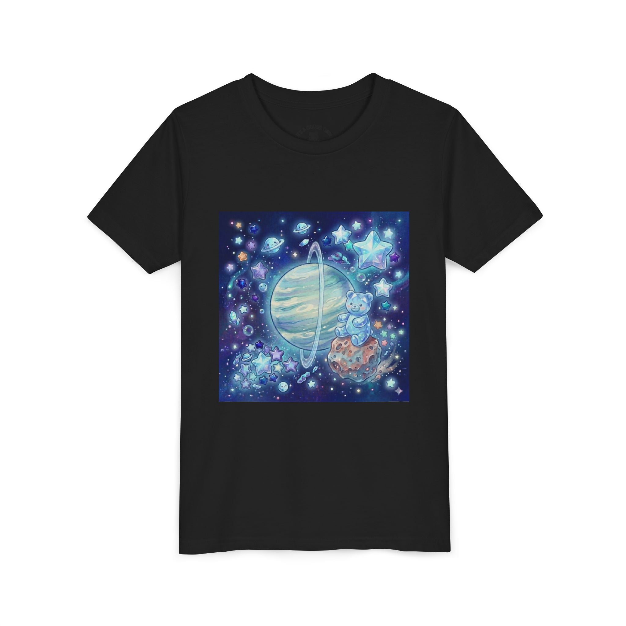 I Spy Planet Uranus, Blue Razz Gooey Crystal Gummy bear- Astronaut Graphic T-Shirt