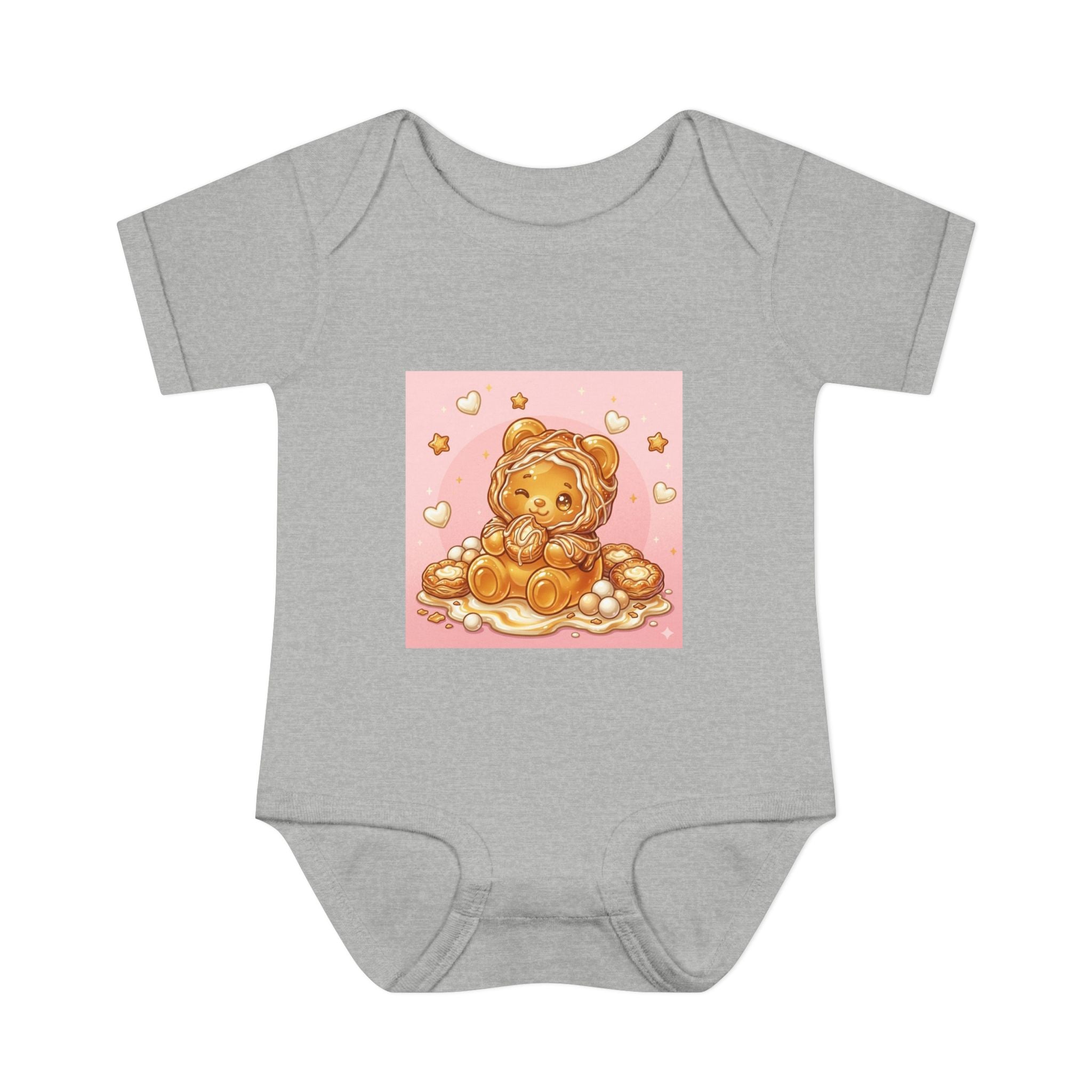 Cheese Danish Gooey Gummy bear in Puff PJs- Baby Onesie