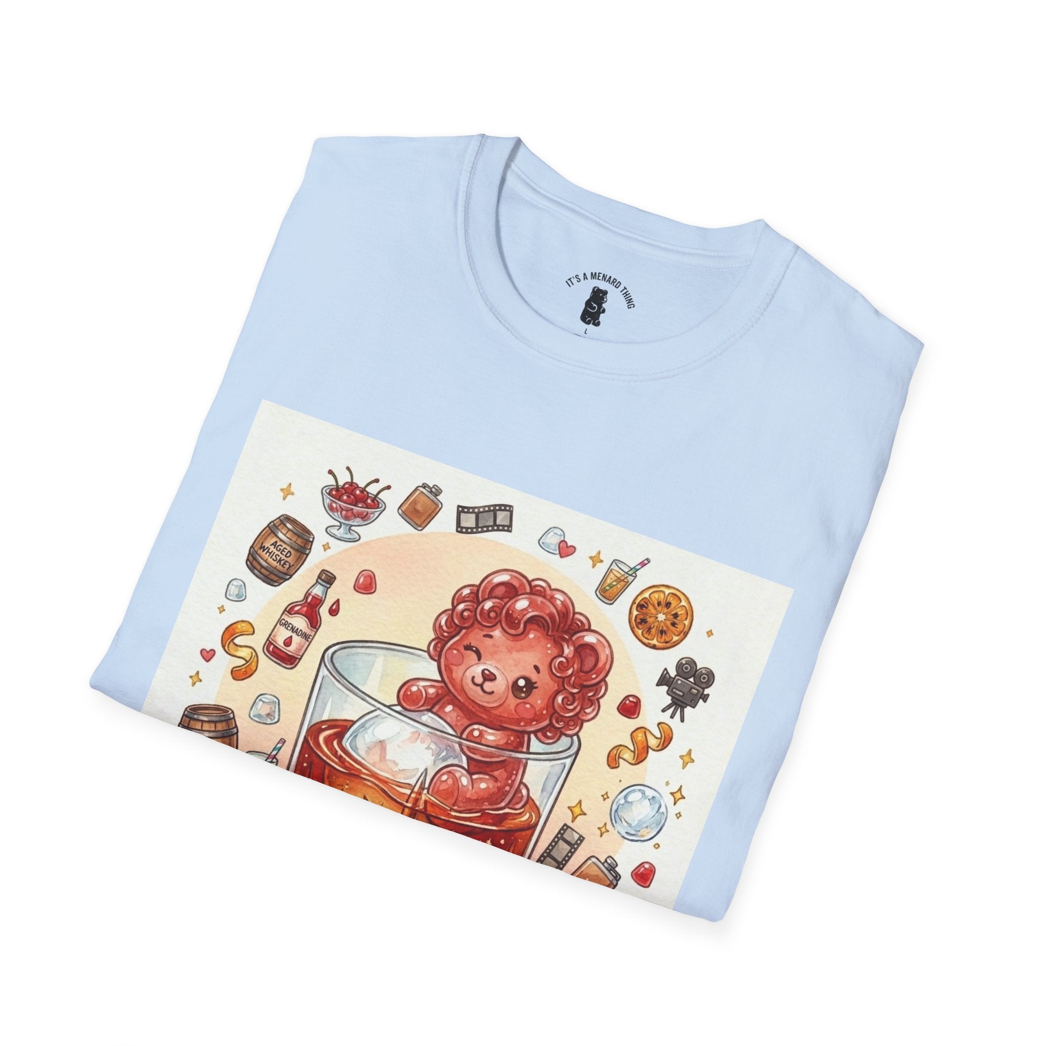 Shirley Temple Boozy Gooey Gummy Bear- Kawaii Graphic T-Shirt