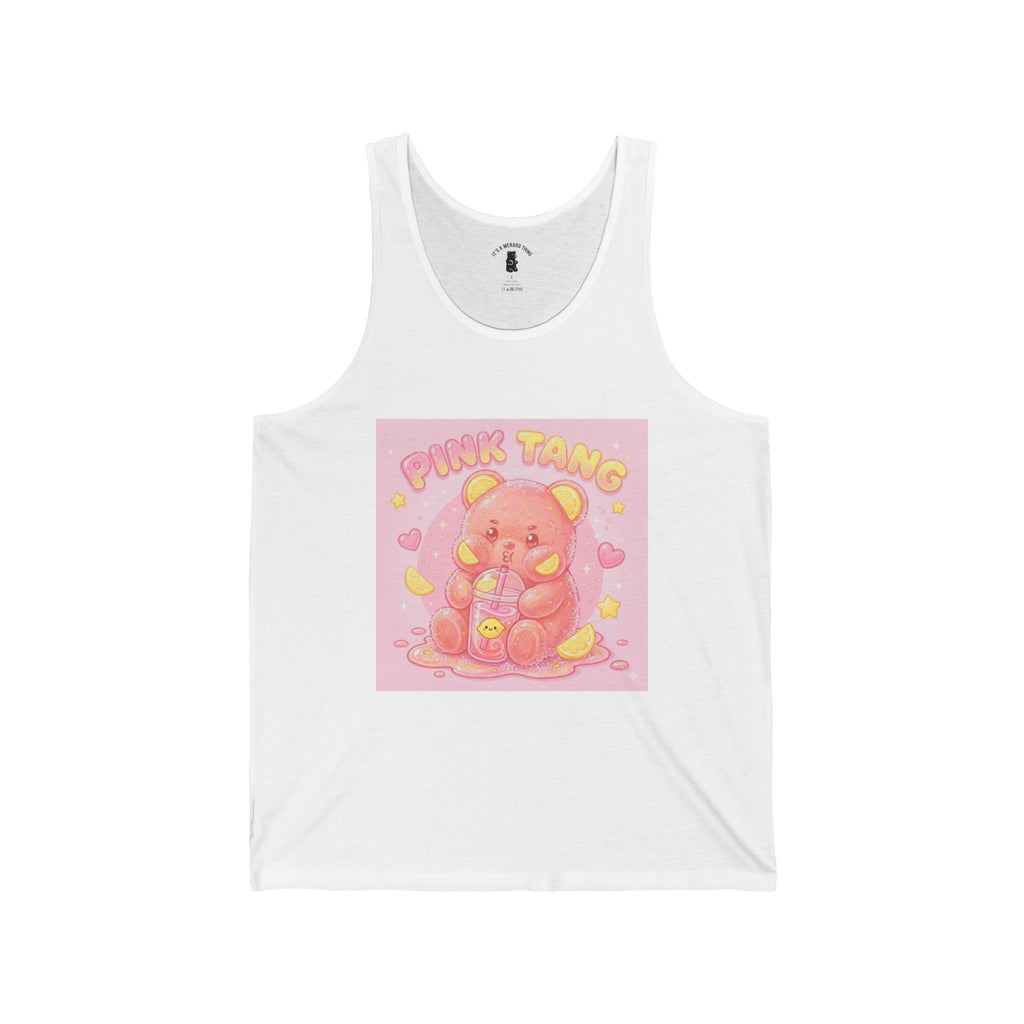 "Pink Tang" Sour Pink Lemonaid Gooey Gummy Bear - Kawaii Graphic Tank Top
