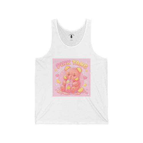 "Pink Tang" Sour Pink Lemonaid Gooey Gummy Bear - Kawaii Graphic Tank Top