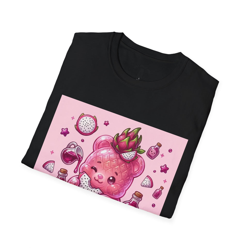 Exotic Pink Dragon Fruit Gooey Gummy Bear  — Adorable Graphic T-Shirt
