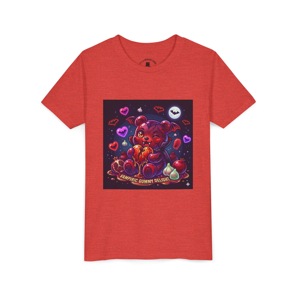 Halloween Vampire Gooey Gummy Bear - Cute Goth Heart Graphic Shirt