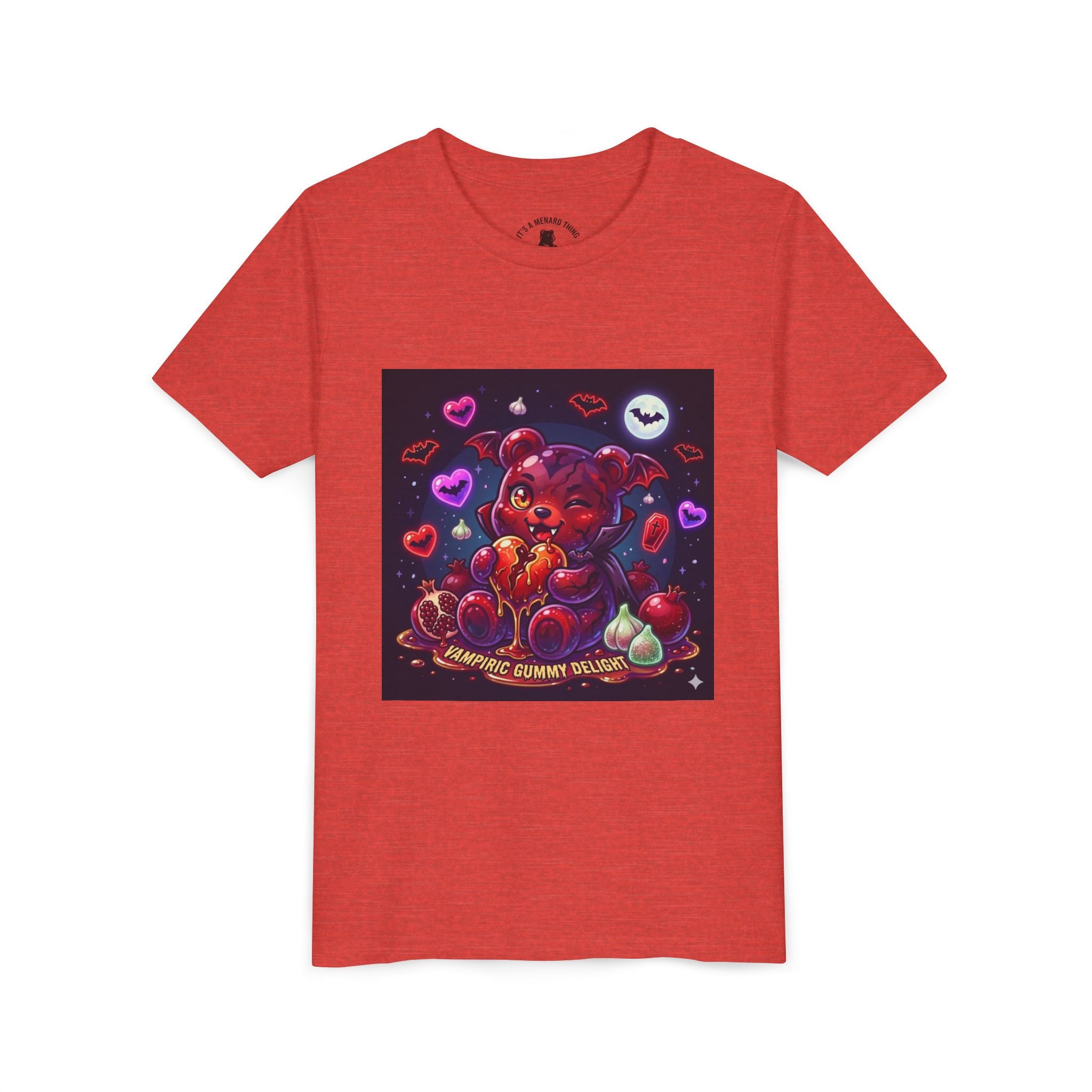 Halloween Vampire Gooey Gummy Bear - Cute Goth Heart Graphic Shirt