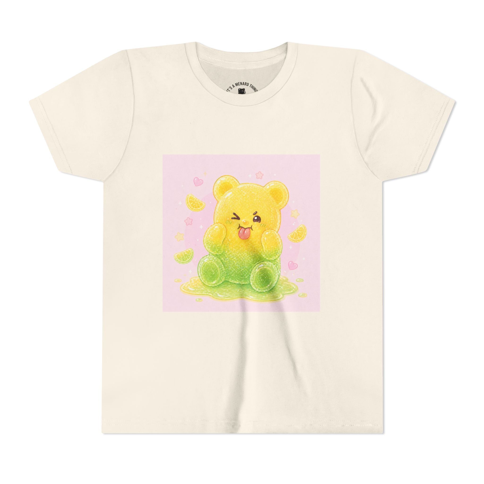Cute Lemon & Lime Sour Gooey Gummy Bear Kids- Graphic Youth T-Shirt