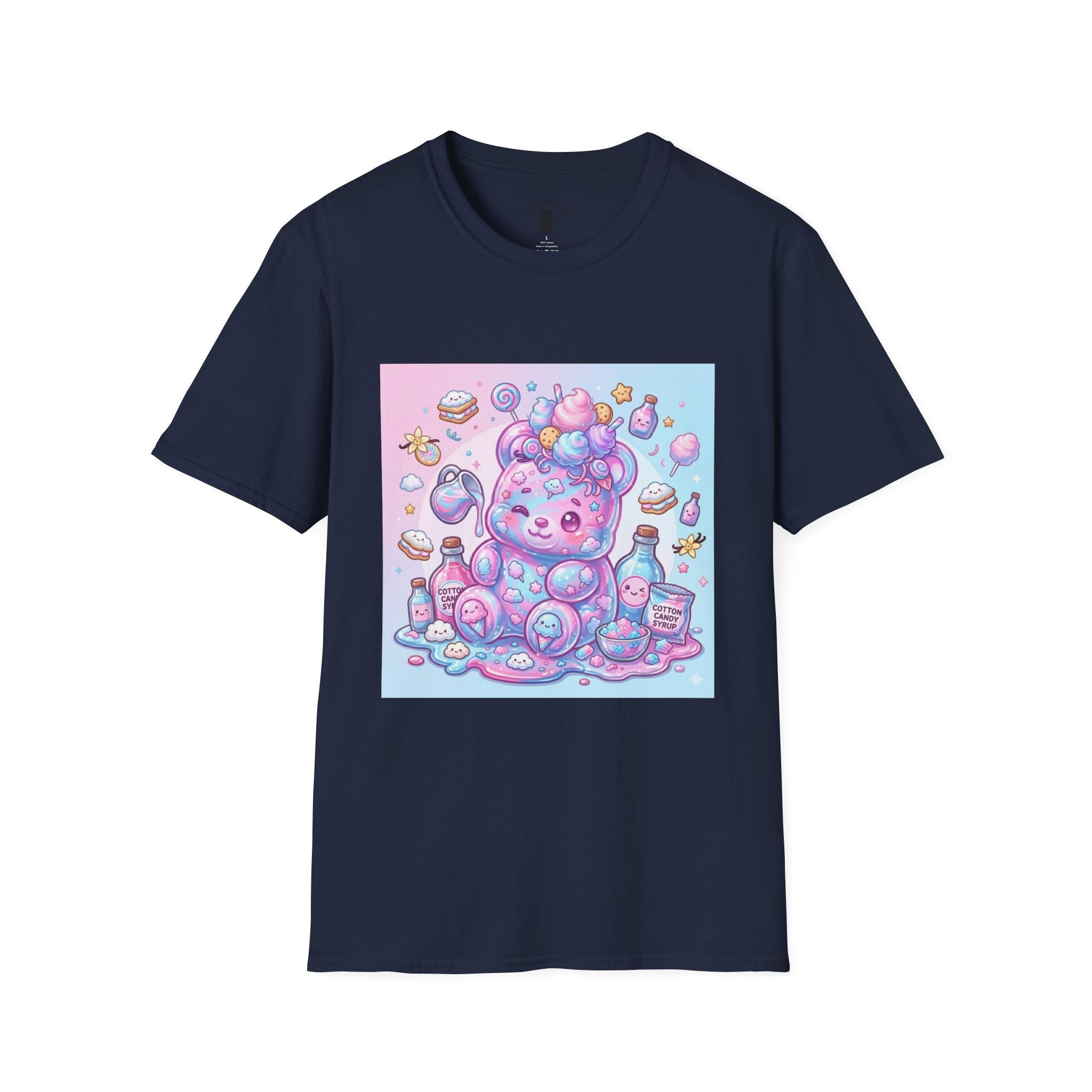 Cotton Candy Gooey Gummy Bear — Kawaii Graphic T-Shirt