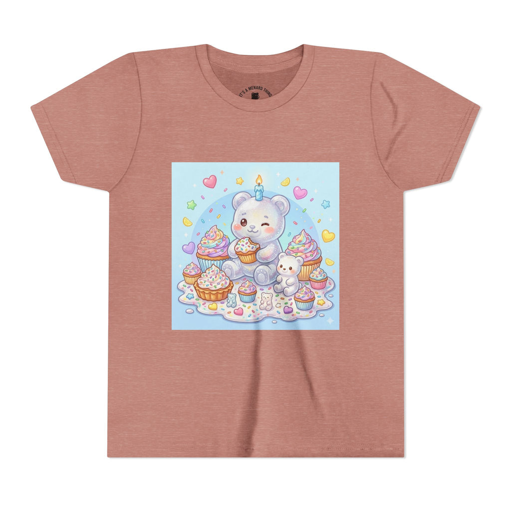 Kawaii Gooey Gummy Birthday Bears — Cute Pastel Dessert Graphic Shirt