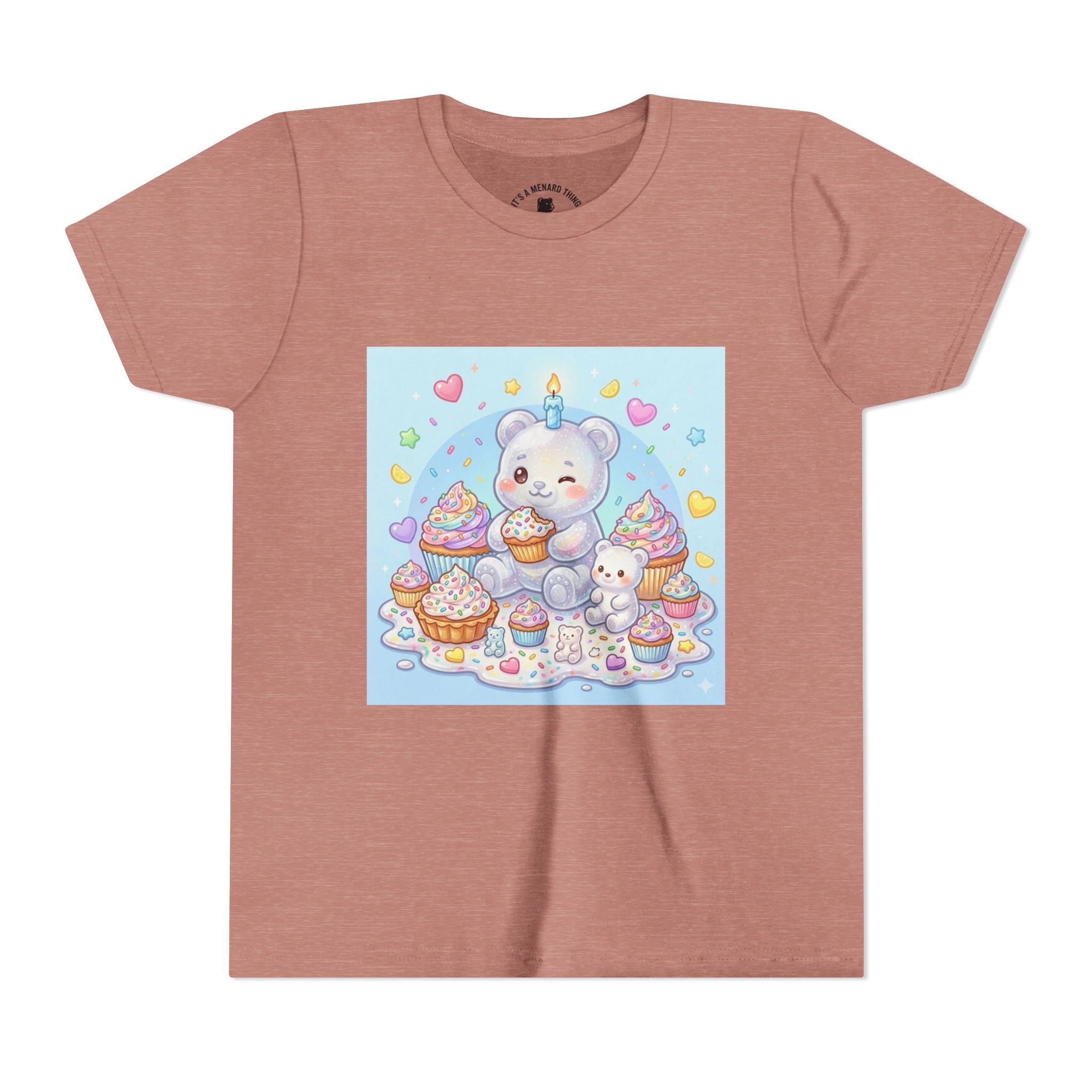 Kawaii Gooey Gummy Birthday Bears — Cute Pastel Dessert Graphic Shirt