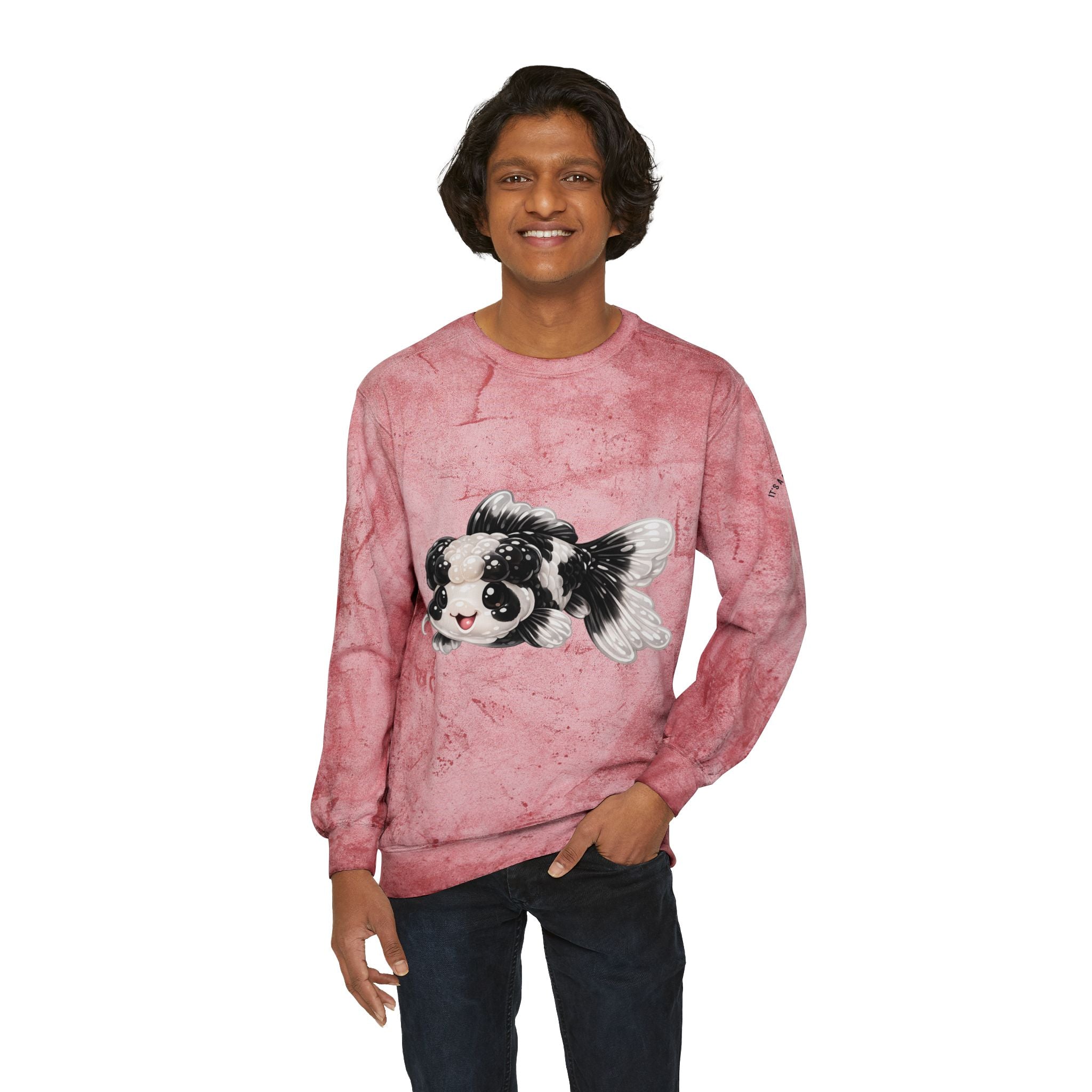 Black and White Panda Koi Fish Special Edition Graphic Sweater