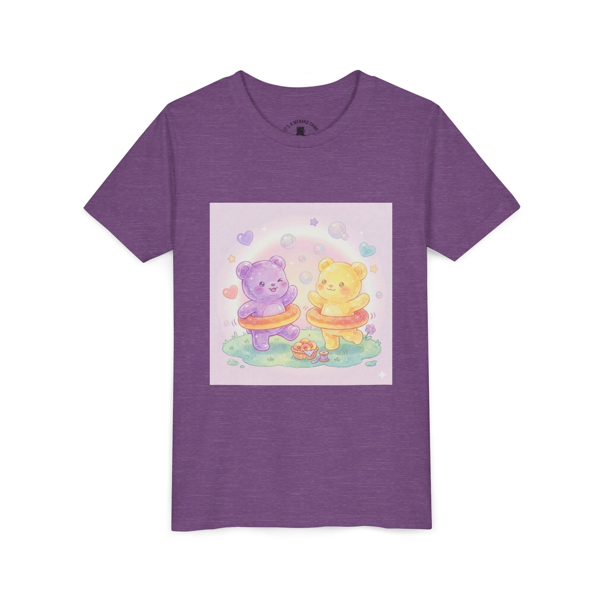 Friendship Peach ring Hula-Hoop Gooey Gummies- Graphic Kids T-Shirt