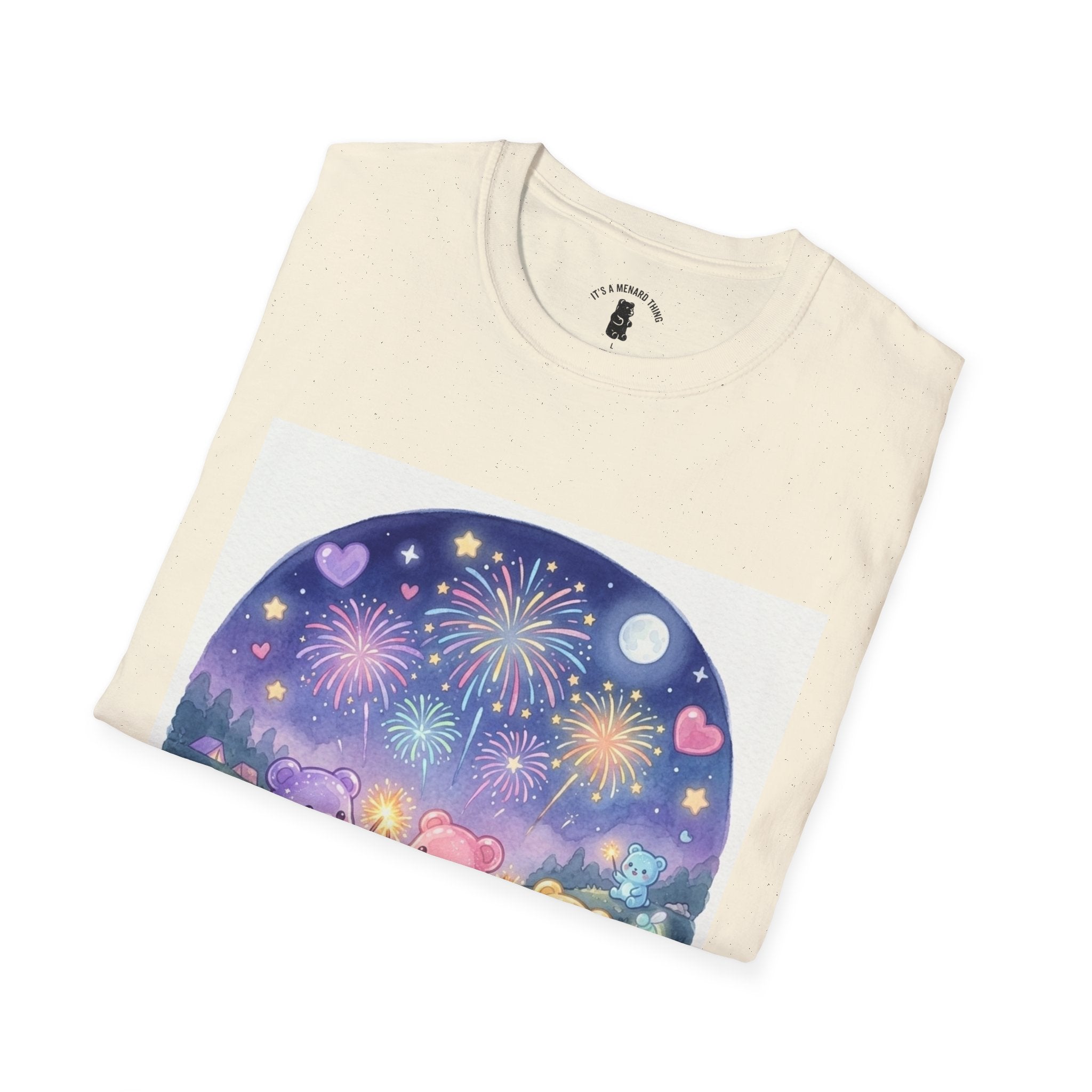 Firework wonder, Gooey Gummy bear Friends- Kawaii Graphic T-Shirt