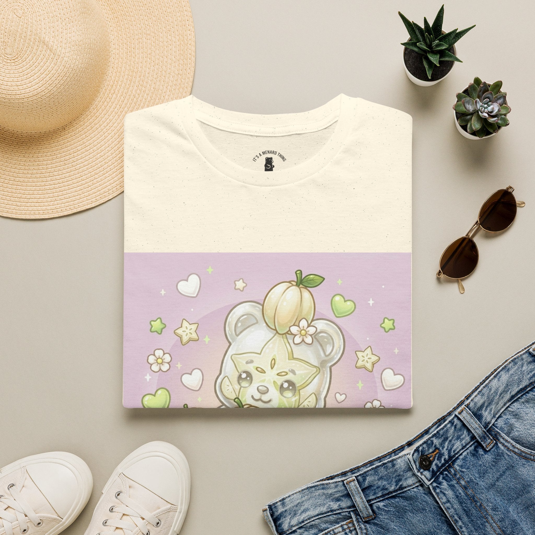 Cute Pumpkin Bear T-Shirt — Pastel Kawaii Fall Tee