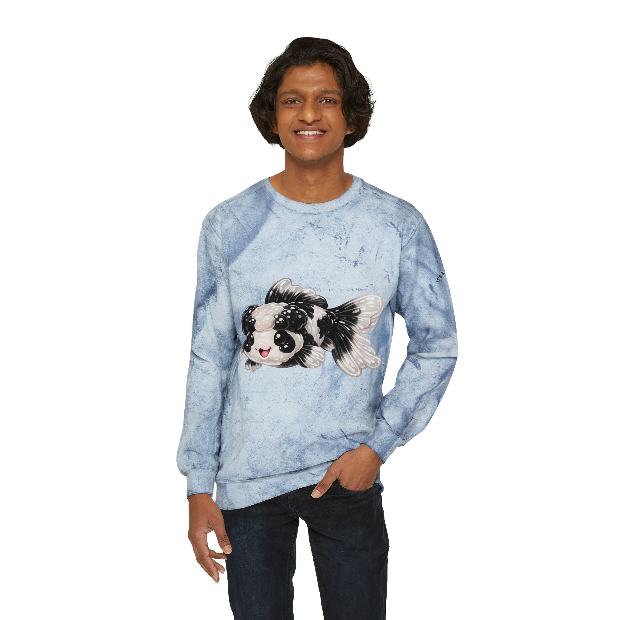 Black and White Panda Koi Fish Special Edition Graphic Sweater