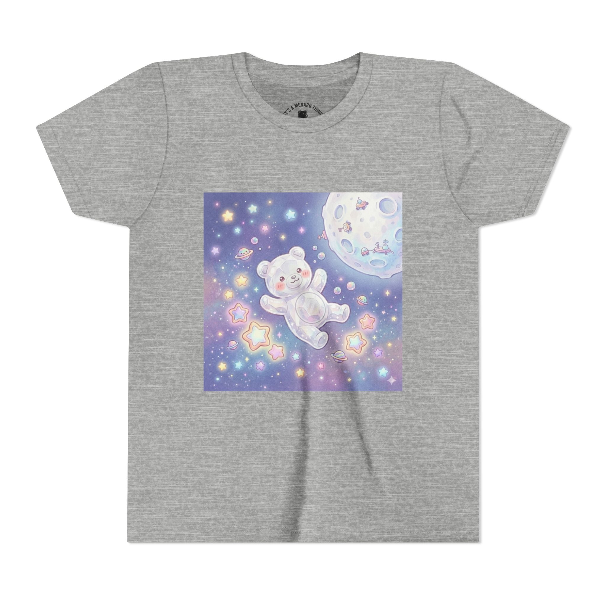 "Float Me to The Moon" Gooey White Crystal Gummy Bear Youth Tee