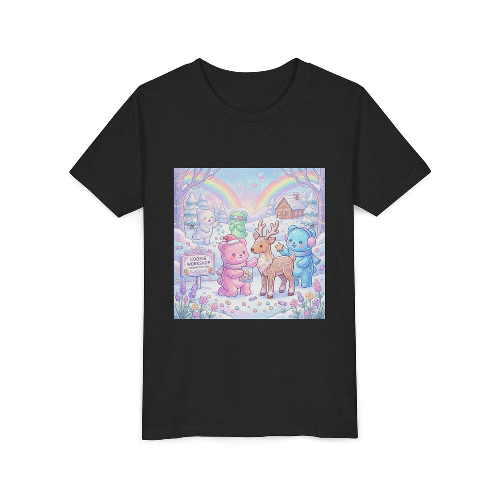 Gooey Gummies Feed Reindeer Graphic Youth Shirt