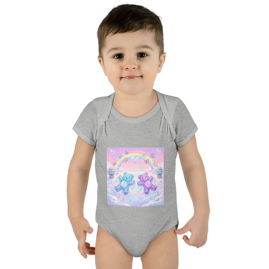 Twin Snow Angel Gooey Gummy Bears Infant Bodysuit — Cute Baby Onesie