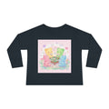 Playing Cards Together, Oozy Bear Friends Group- Graphic Long Sleeve Shirt