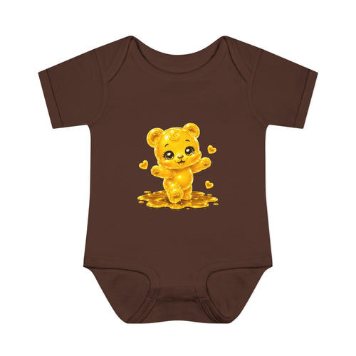 Baby Golden Oozy Gummy Bears First Steps, Cutie Addition- Graphic Onesie